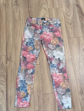 Bebe Evening Bouquet Floral Skinny Jeans/ Leggings